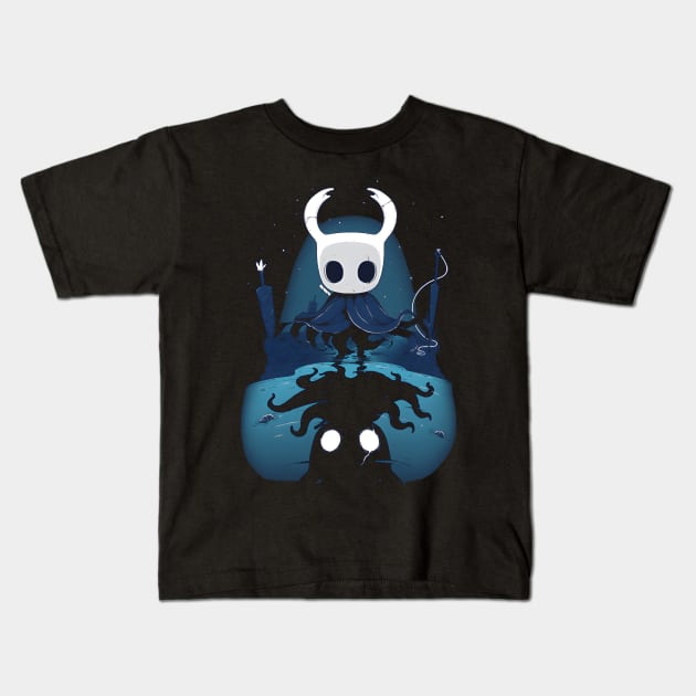 Hollow Knight Reflection Kids T-Shirt by GraphicTeeShop